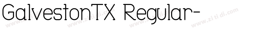 GalvestonTX Regular字体转换